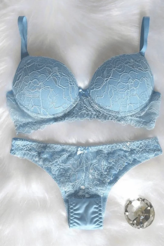 Sky Blue Mash Bra